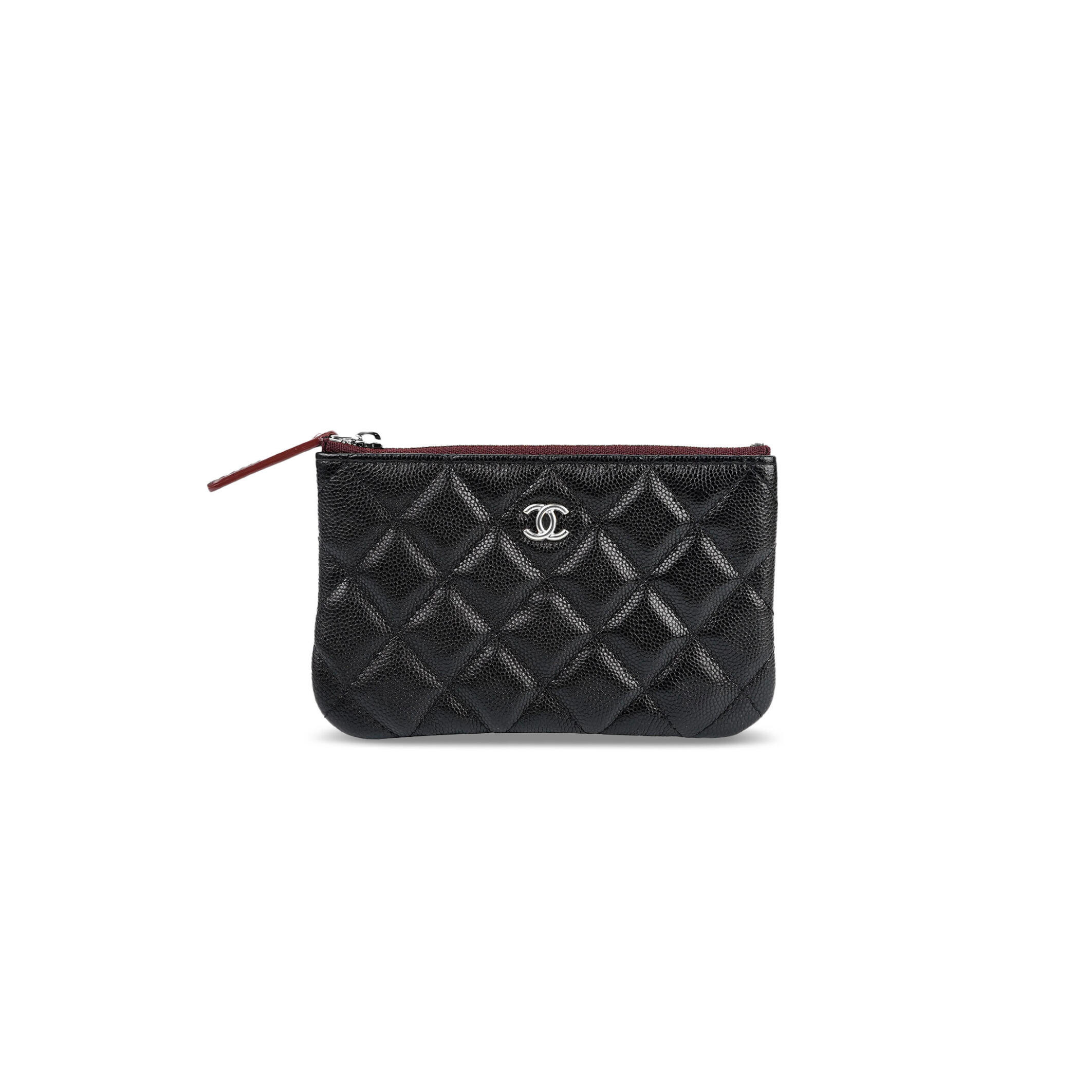 Ch**el small zipped pouch caviar leather ap4020 (15*9.5*1cm)